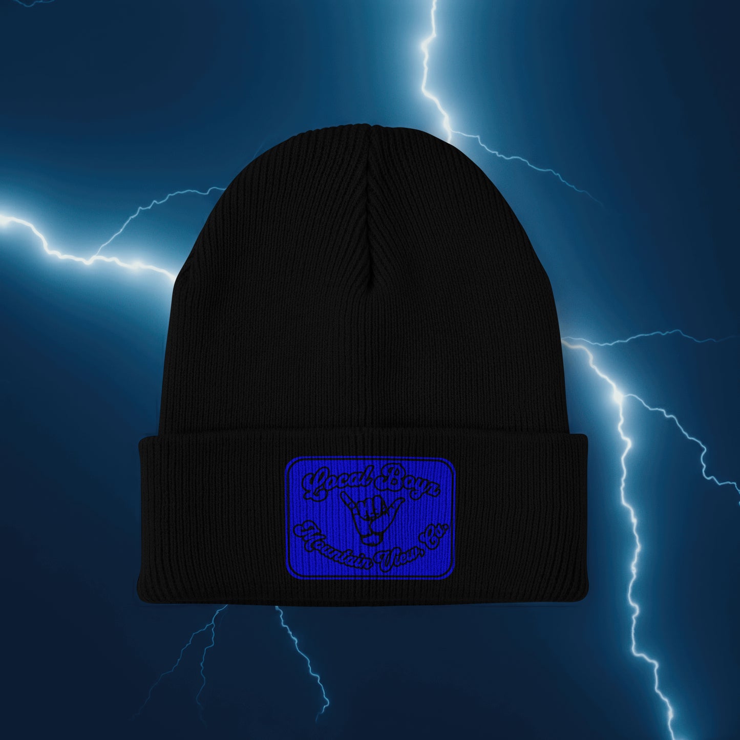 Local Boyz Rectangle Leather Patch Beanie