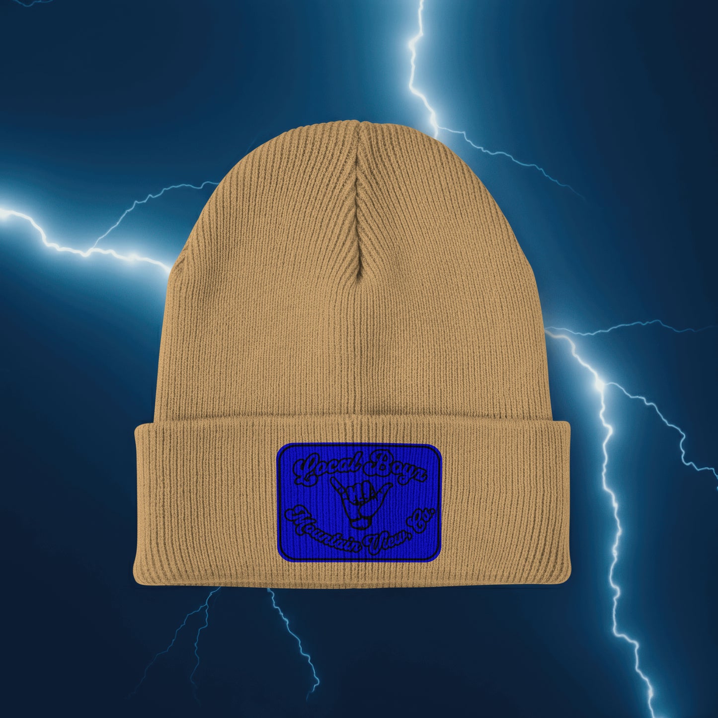 Local Boyz Rectangle Leather Patch Beanie