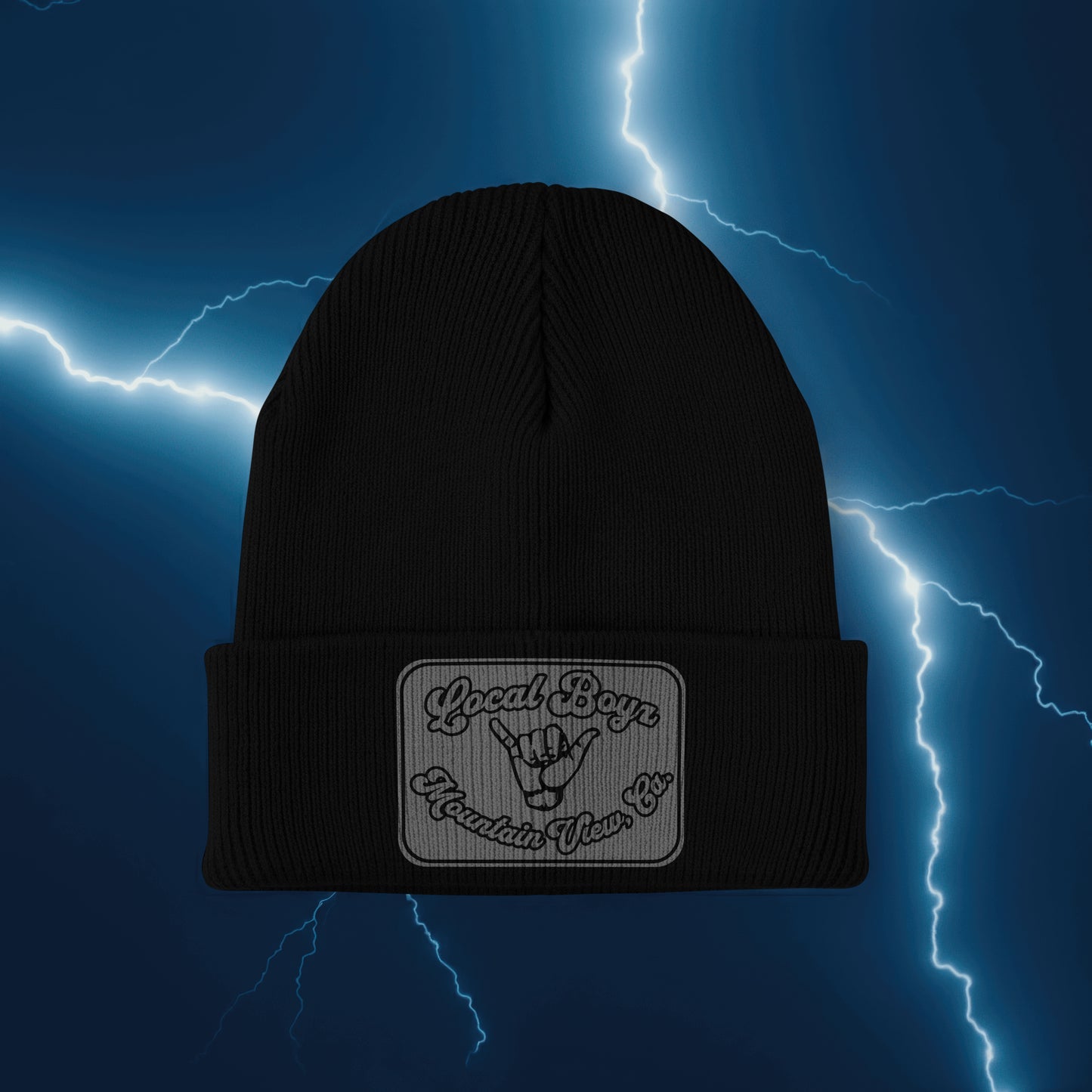 Local Boyz Rectangle Leather Patch Beanie