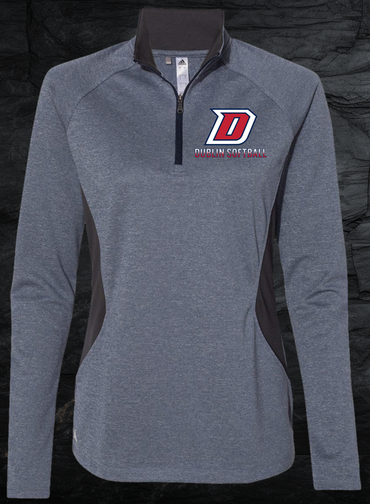 DHS Adidas Ladies' Lightweight Quarter-Zip Pullover